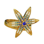 Alliyette Earring Six-Armed Starfish Statement Ring 18k sterling vermeil demi-fine jewelry