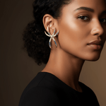 Alliyette Earring Stella Maris Six-Armed Starfish Gemstone Earrings 18k sterling vermeil demi-fine jewelry