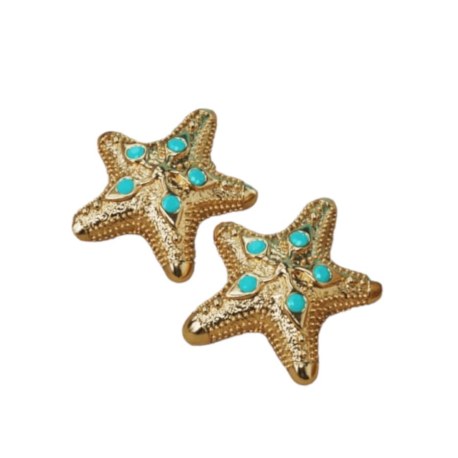 Alliyette Earring The Five-Armed Starfish Stud Earring 18k sterling vermeil demi-fine jewelry