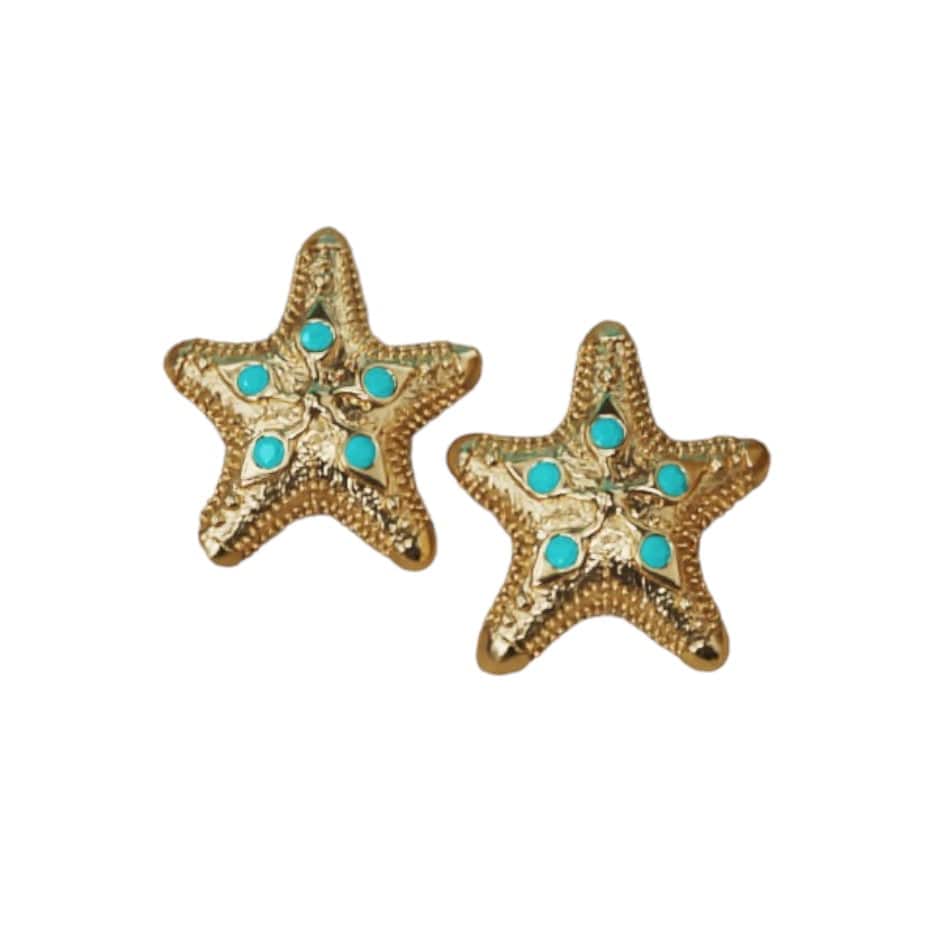 Alliyette Earring The Five-Armed Starfish Stud Earring 18k sterling vermeil demi-fine jewelry