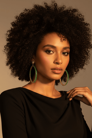 Alliyette Earrings Gold Isle Verde Hoops 18k sterling vermeil demi-fine jewelry
