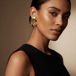 Alliyette Earrings Gold Peridot Paradise Peacock  Earrings 18k sterling vermeil demi-fine jewelry