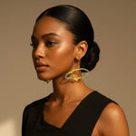 Alliyette Earrings Jamaica Reversible Map Earring 18k sterling vermeil demi-fine jewelry