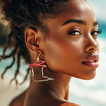 Alliyette  Earrings Trinidad & Tobago Reversible Map Earring 18k sterling vermeil demi-fine jewelry