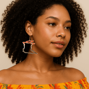 Alliyette  Earrings Trinidad & Tobago Reversible Map Earring 18k sterling vermeil demi-fine jewelry
