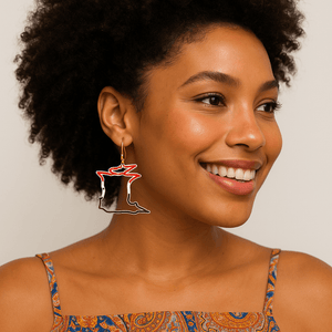 Alliyette  Earrings Trinidad & Tobago Reversible Map Earring 18k sterling vermeil demi-fine jewelry