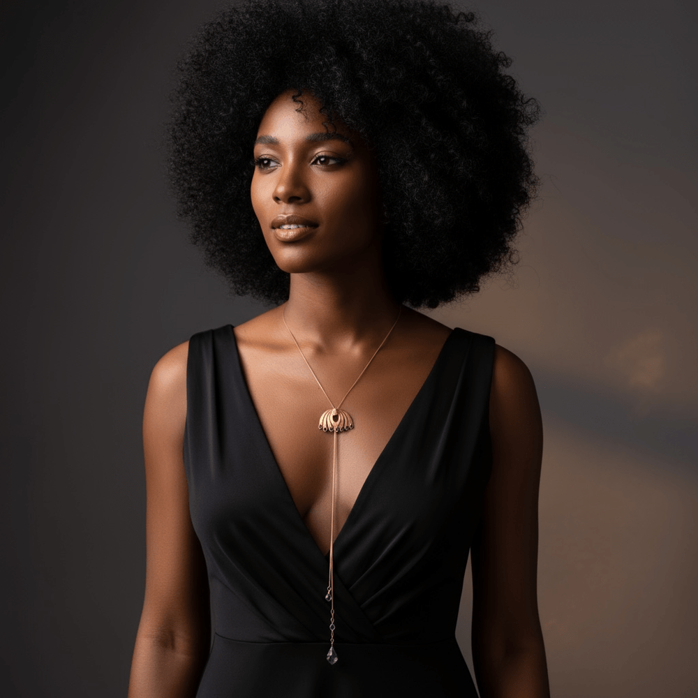 Alliyette Necklace Amethyst Gemstone Lariat Necklace 18k sterling vermeil demi-fine jewelry