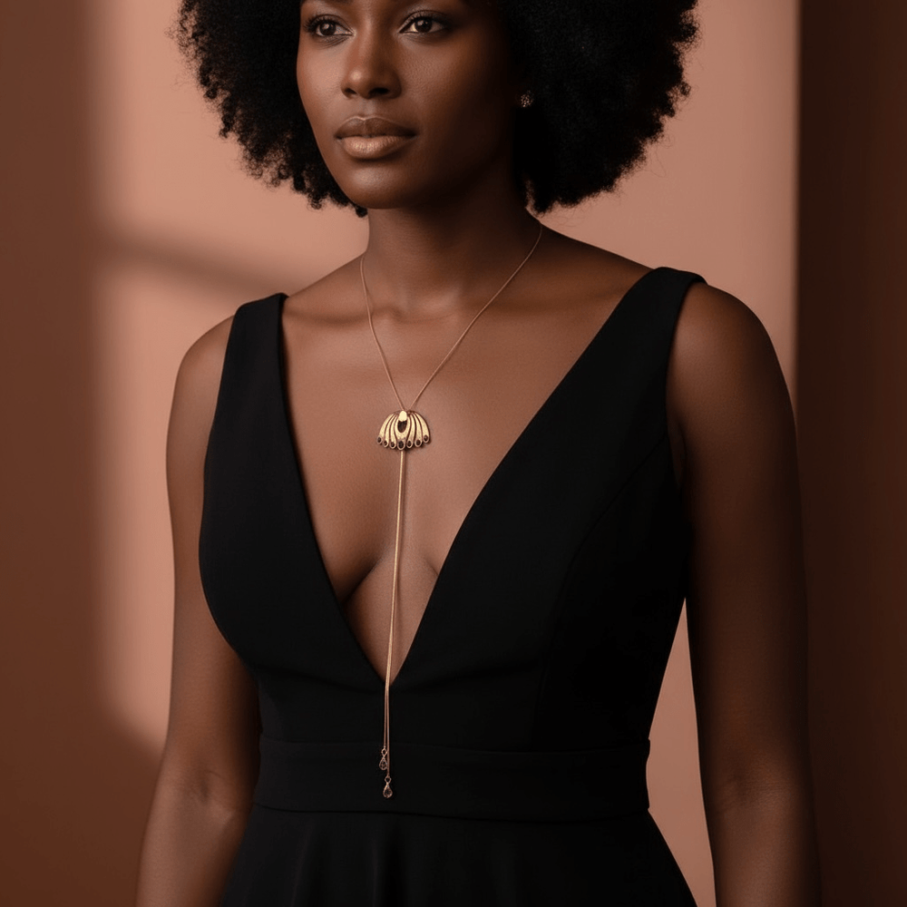 Alliyette Necklace Amethyst Gemstone Lariat Necklace 18k sterling vermeil demi-fine jewelry