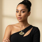 Alliyette Necklace Elements Tri-Stone Gemstone Necklace 18k sterling vermeil demi-fine jewelry