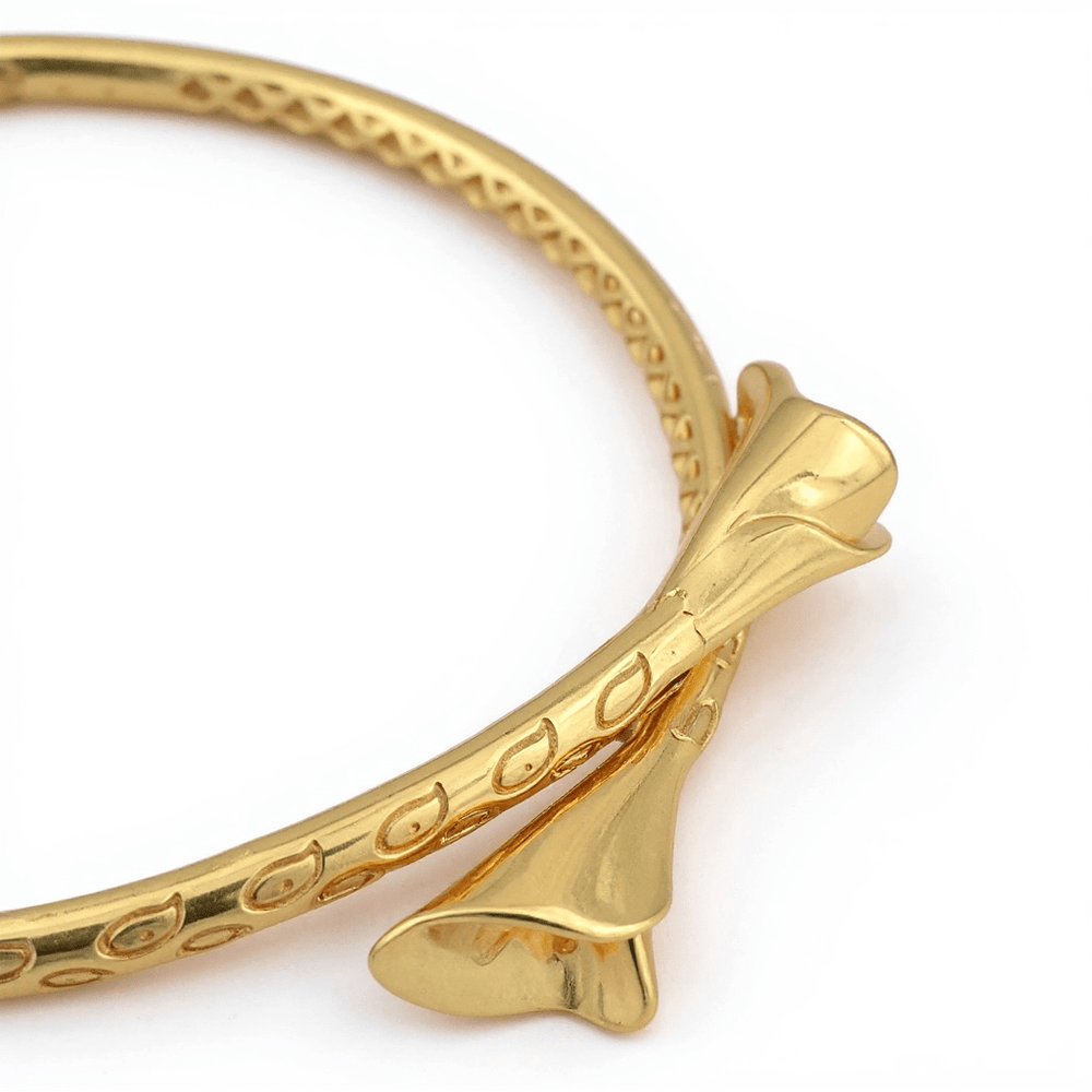 Alliyette Necklace Lily Golden Bud Choker Necklace 18k sterling vermeil demi-fine jewelry