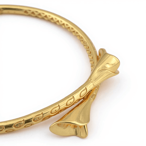 Alliyette Necklace Lily Golden Bud Choker Necklace 18k sterling vermeil demi-fine jewelry
