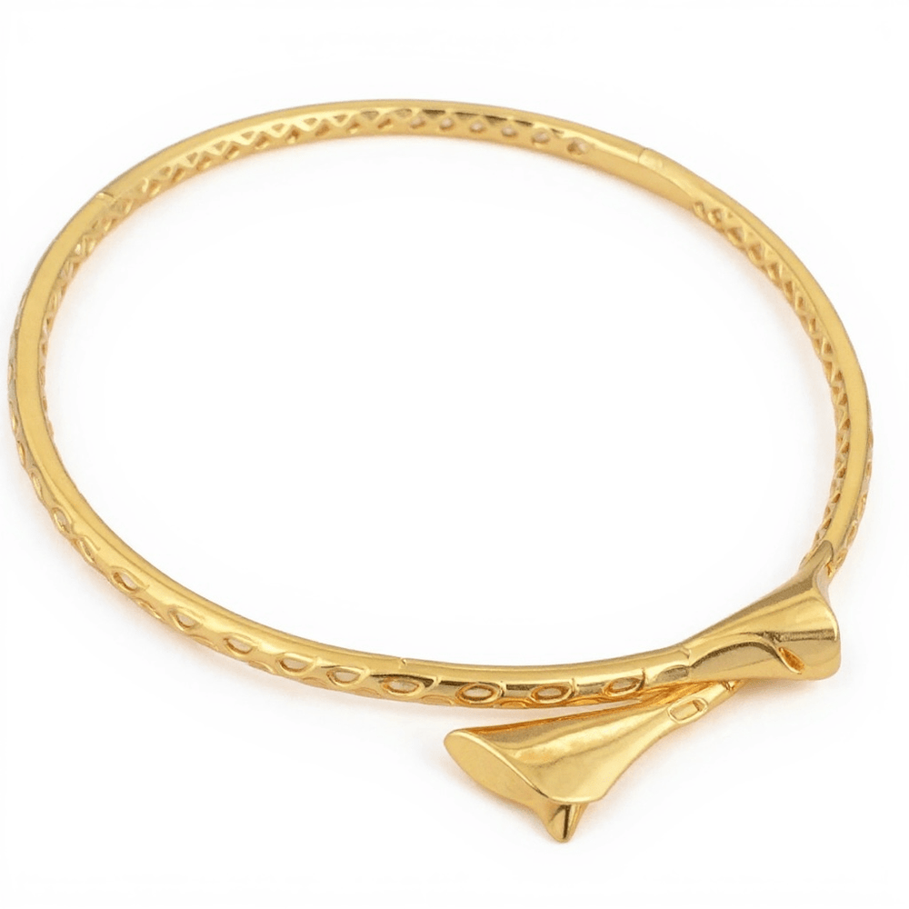 Alliyette Necklace Lily Golden Bud Choker Necklace 18k sterling vermeil demi-fine jewelry