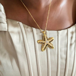 Alliyette Necklace Stella Maris Five-Armed Starfish  Necklace 18k sterling vermeil demi-fine jewelry