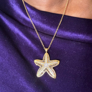 Alliyette Necklace Stella Maris Five-Armed Starfish  Necklace 18k sterling vermeil demi-fine jewelry