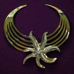 Alliyette Necklace Stella Maris Starfish Choker Necklace 18k sterling vermeil demi-fine jewelry