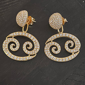 Twin Elegance Earring Cancer 2-Piece Earring Set 18k sterling vermeil demi-fine jewelry