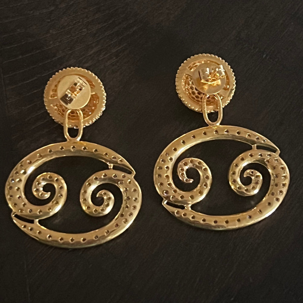 Twin Elegance Earring Cancer 2-Piece Earring Set 18k sterling vermeil demi-fine jewelry