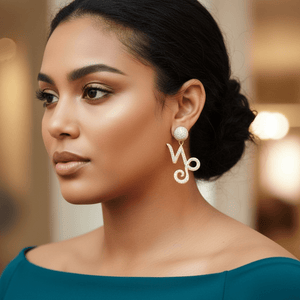 Twin Elegance Earring Capricorn Zodiac 2-PC Detachable  Earring Set 18k sterling vermeil demi-fine jewelry
