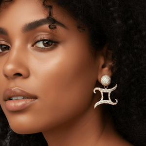 Twin Elegance Earring Gemini Zodiac 2-PC Detachable  Earring Set 18k sterling vermeil demi-fine jewelry