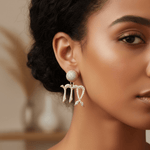 Twin Elegance Earring Virgo Zodiac 2-PC Detachable  Earring Set 18k sterling vermeil demi-fine jewelry