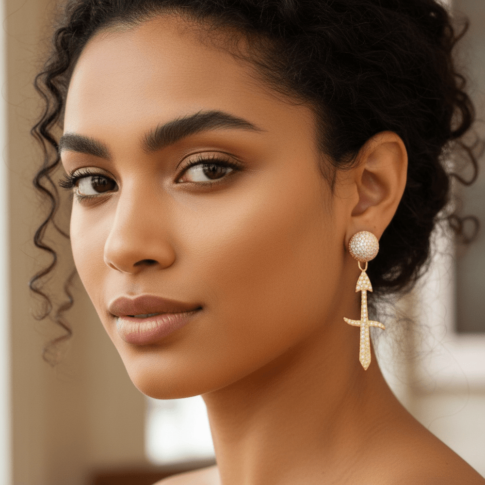 Twin Elegance Earring Zodiac 2-PC Detachable  Earring Set 18k sterling vermeil demi-fine jewelry
