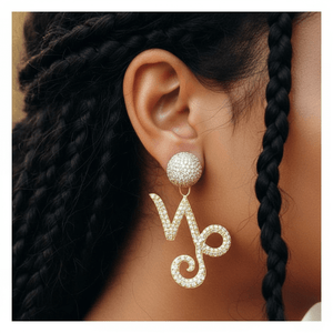 Twin Elegance Earring Zodiac 2-PC Detachable  Earring Set 18k sterling vermeil demi-fine jewelry