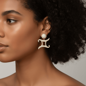 Twin Elegance Earring Zodiac 2-PC Detachable  Earring Set 18k sterling vermeil demi-fine jewelry