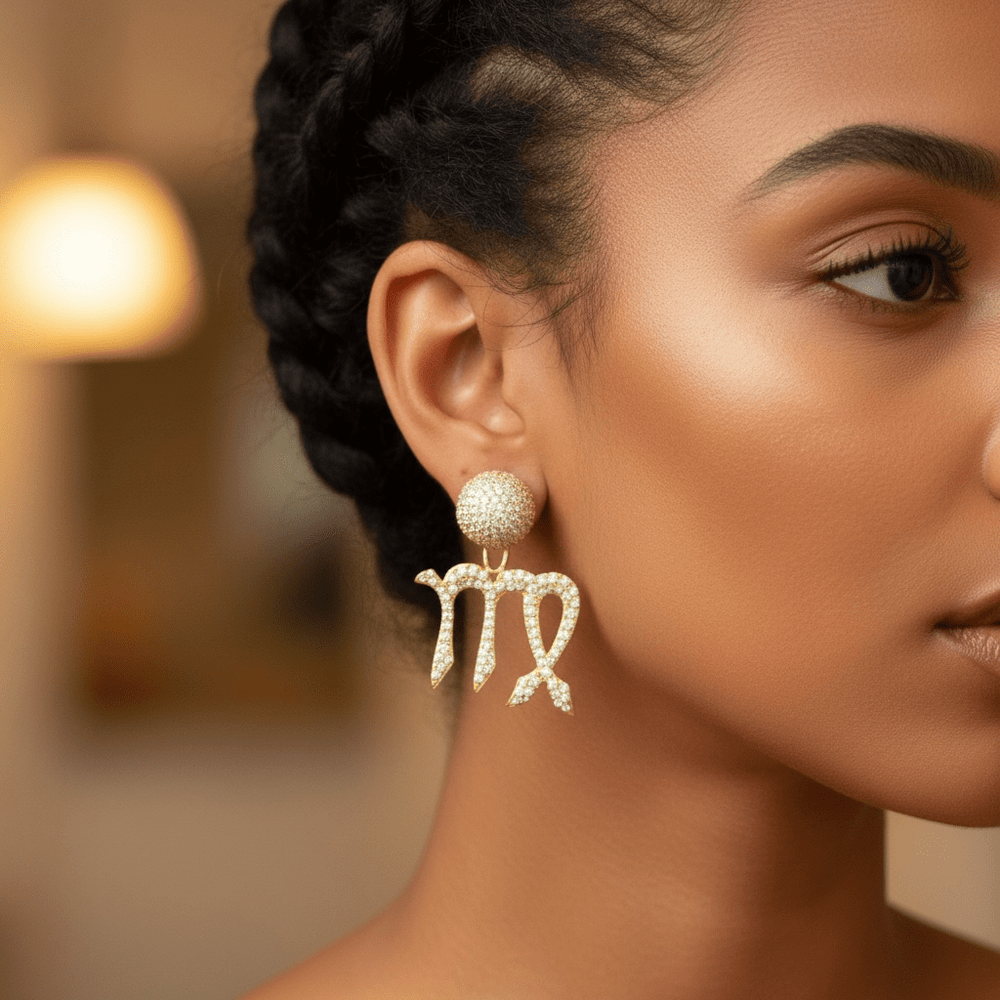 Twin Elegance Earring Zodiac 2-PC Detachable  Earring Set 18k sterling vermeil demi-fine jewelry