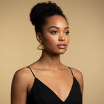 Twin Elegance Earrings Garnet Peacock Passion Pear Hoop Set 18k sterling vermeil demi-fine jewelry