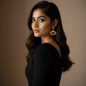 Twin Elegance Earrings Golden Allure Peacock Earrings 18k sterling vermeil demi-fine jewelry