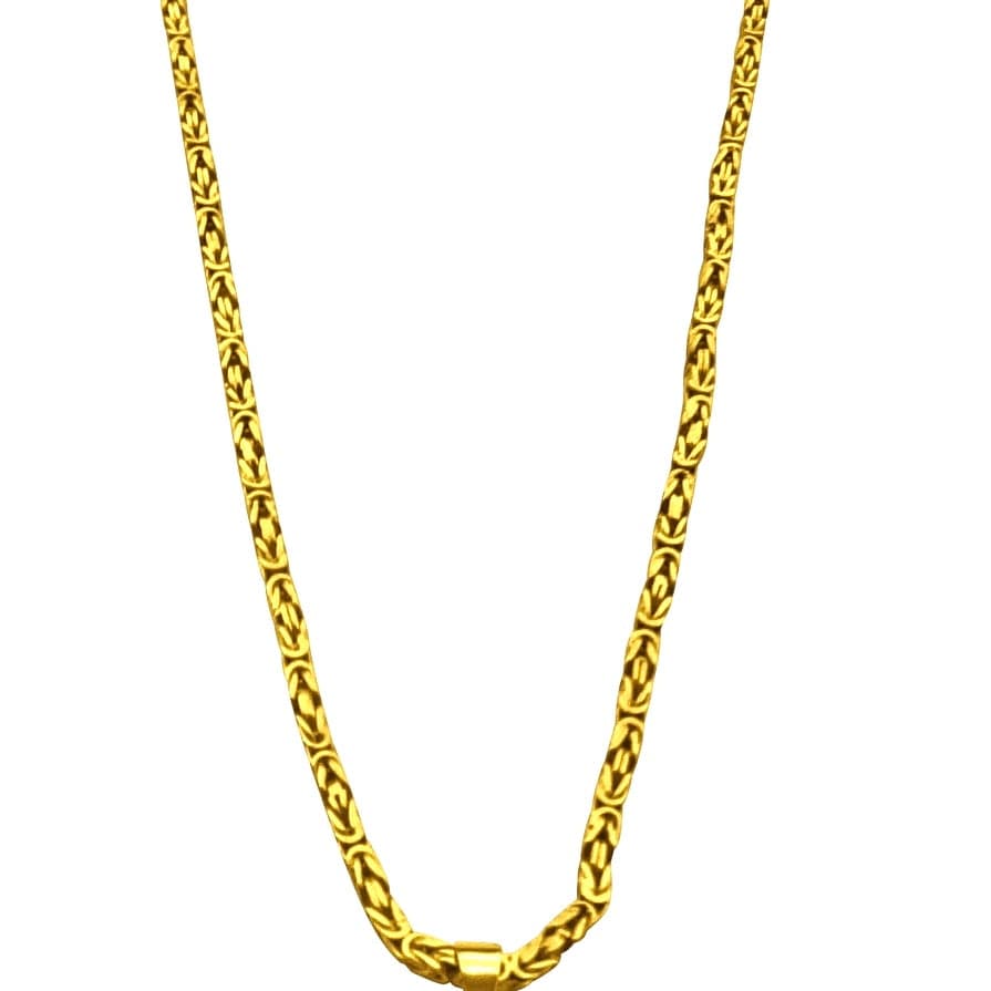 Twin Elegance Necklace Byzantine Necklace Victoria Lily Heart-Shaped Gold Pendant 18k sterling vermeil demi-fine jewelry