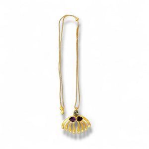 Twin Elegance Necklace Elements Tri-Stone Gemstone Necklace 18k sterling vermeil demi-fine jewelry
