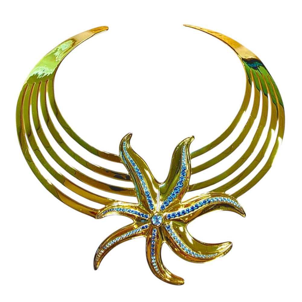 Twin Elegance Necklace Stella Maris Choker Necklace 18k sterling vermeil demi-fine jewelry
