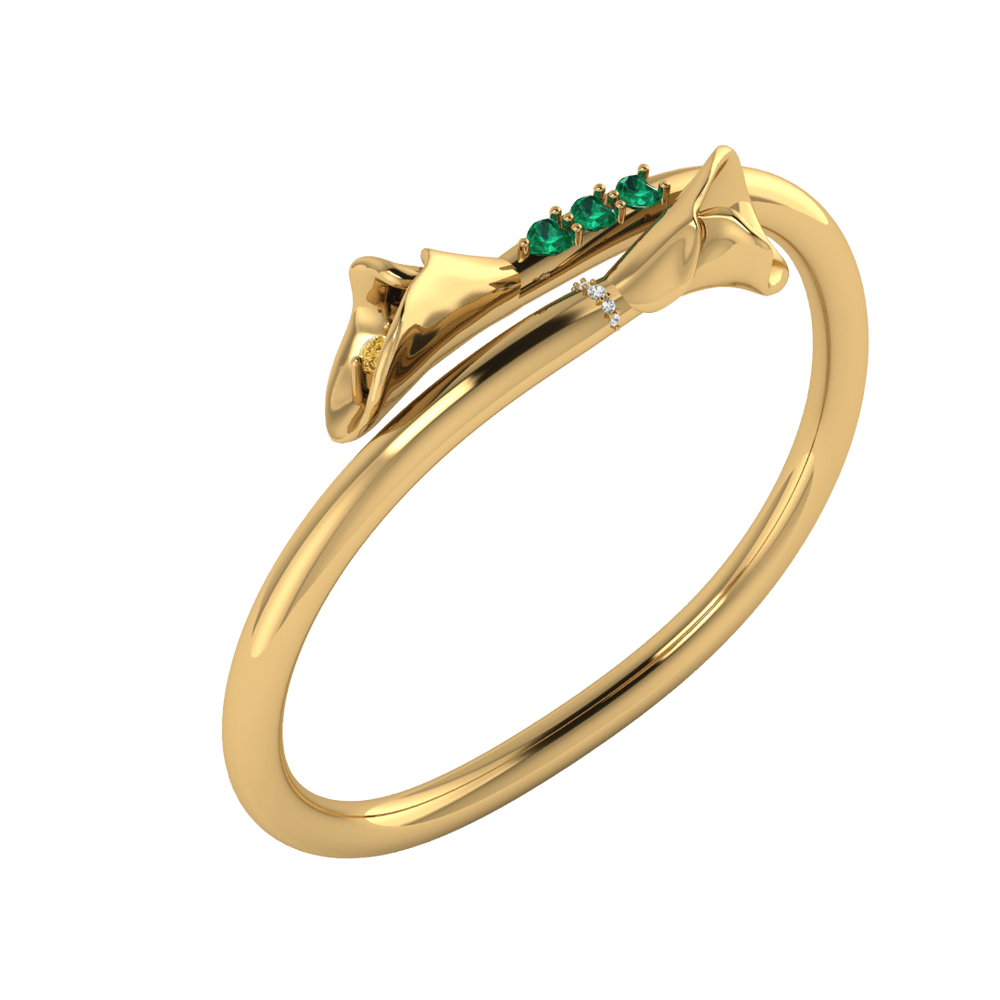 Twin Elegance Bracelet Gold Vermeil Cally Bangle Bracelet 18k sterling vermeil demi-fine jewelry