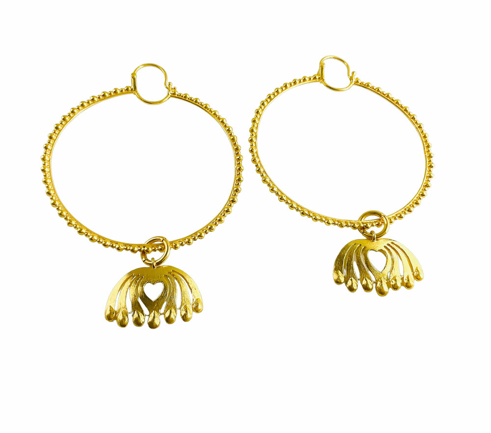 Twin Elegance Earrings Gold Cannon 18k sterling vermeil demi-fine jewelry